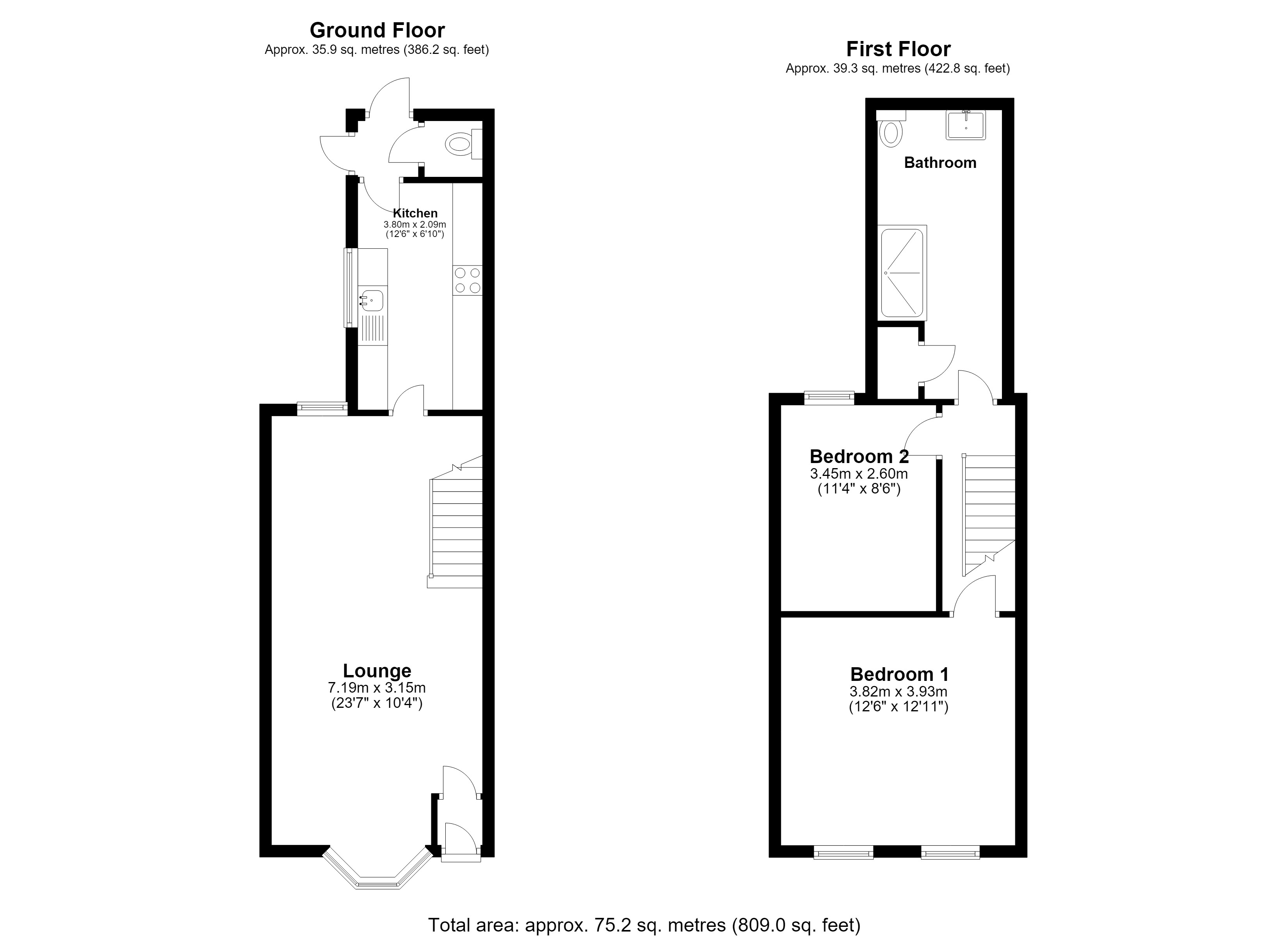 45, Oswald Road, Dover floorplan