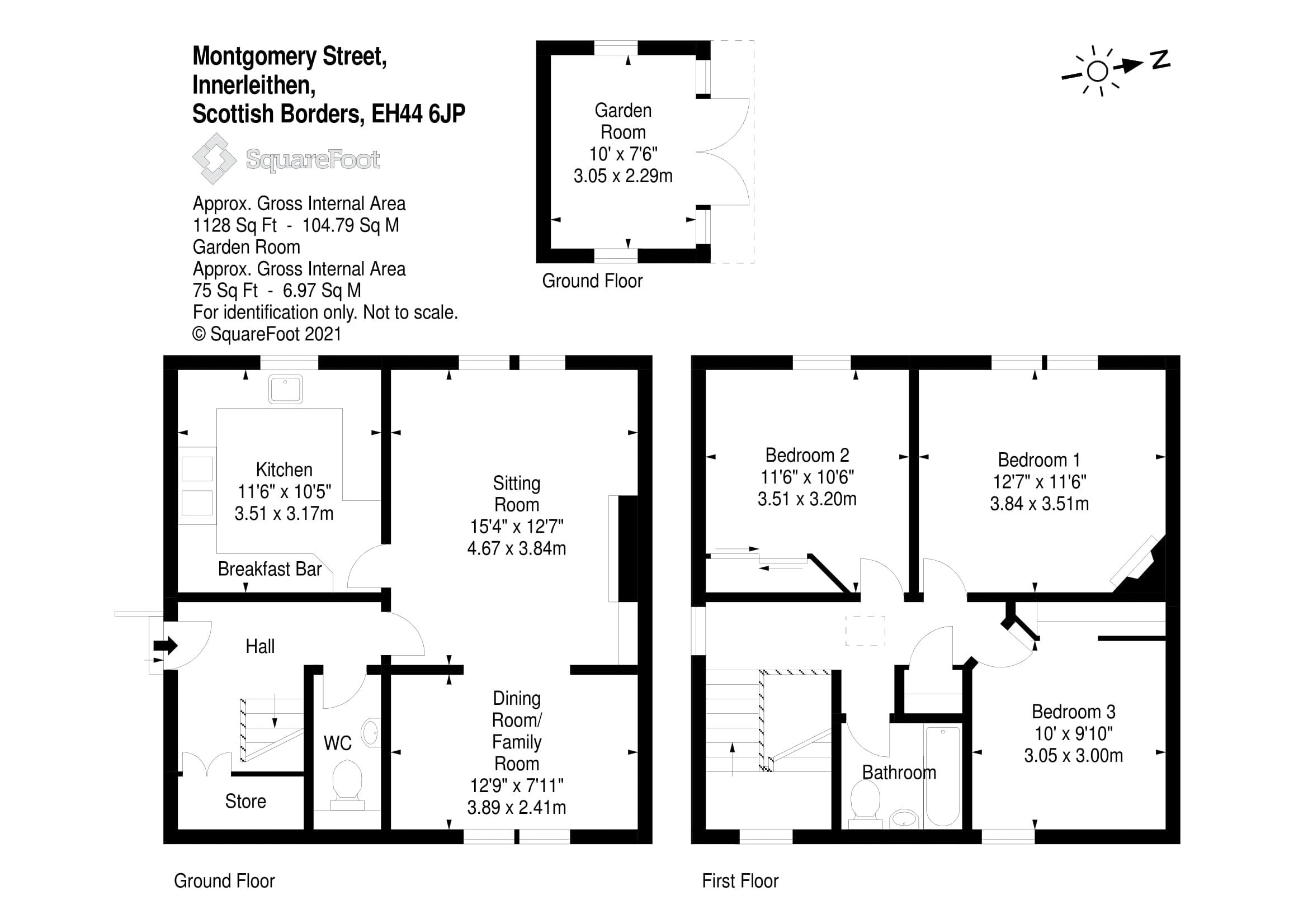 59 Montgomery Street, Innerleithen EH44, 3 bedroom semidetached house
