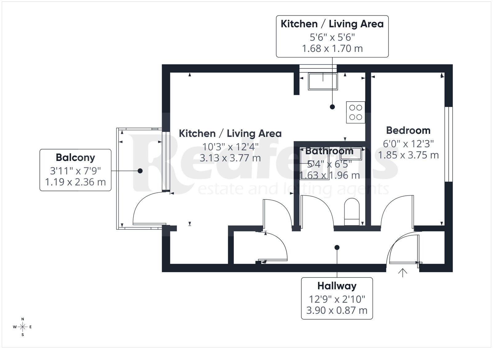 Audley,Flat 23, All Saints Road, Sidmouth floorplan