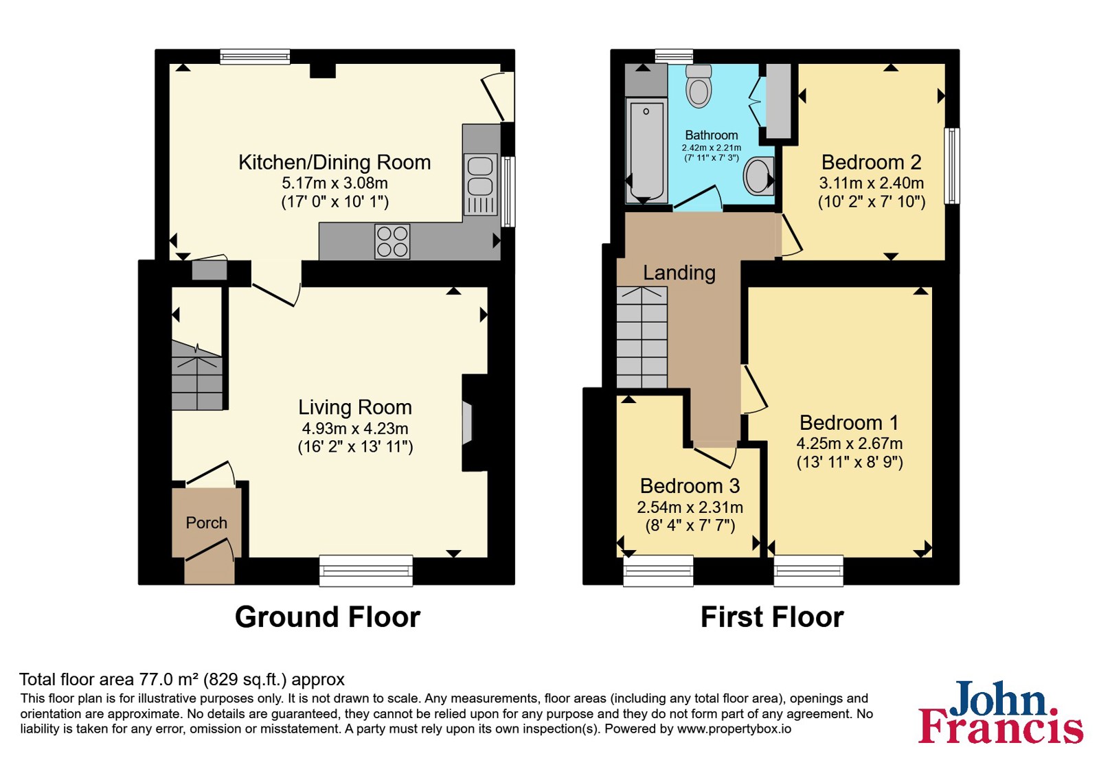 15, Pwllhai, Dyfed floorplan