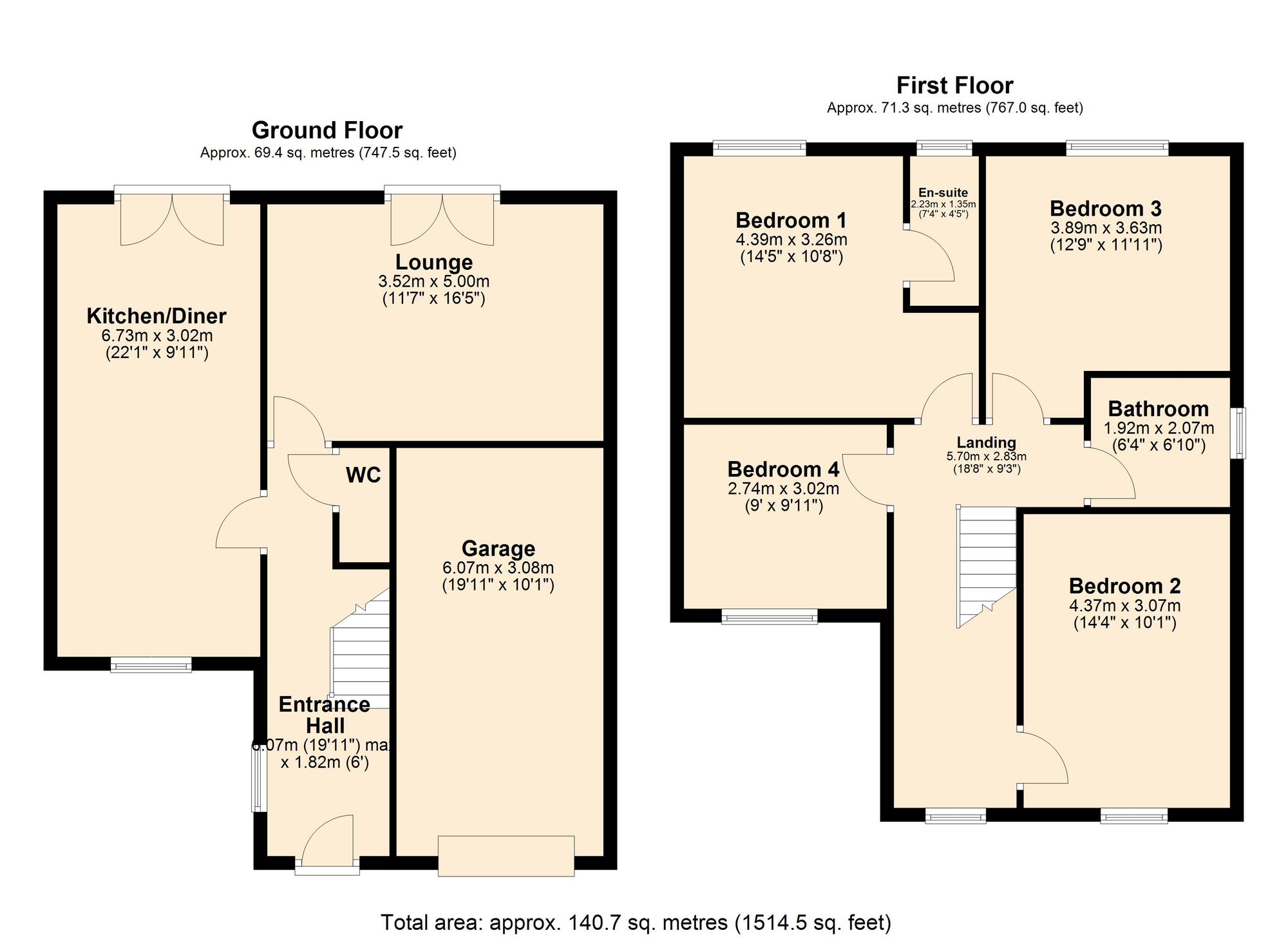8 Aspin Way, Darwen floorplan