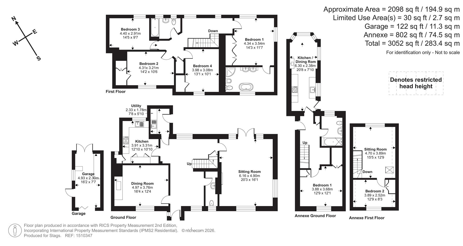 Jasmine Cottage, Minehead floorplan