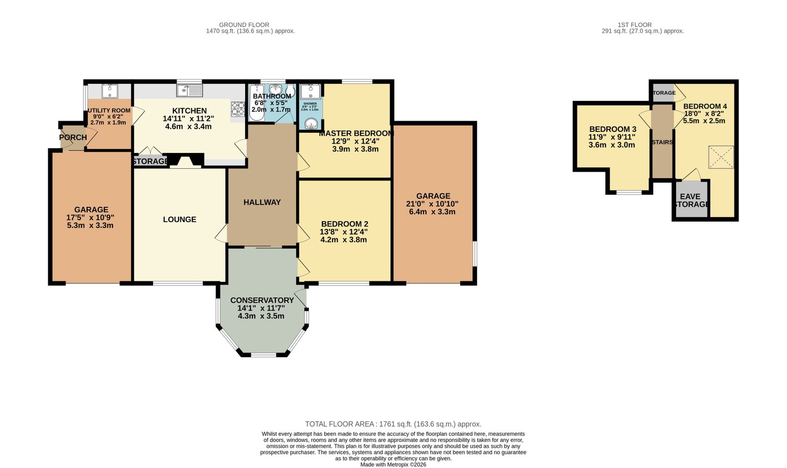 Lesmar, Shetland floorplan