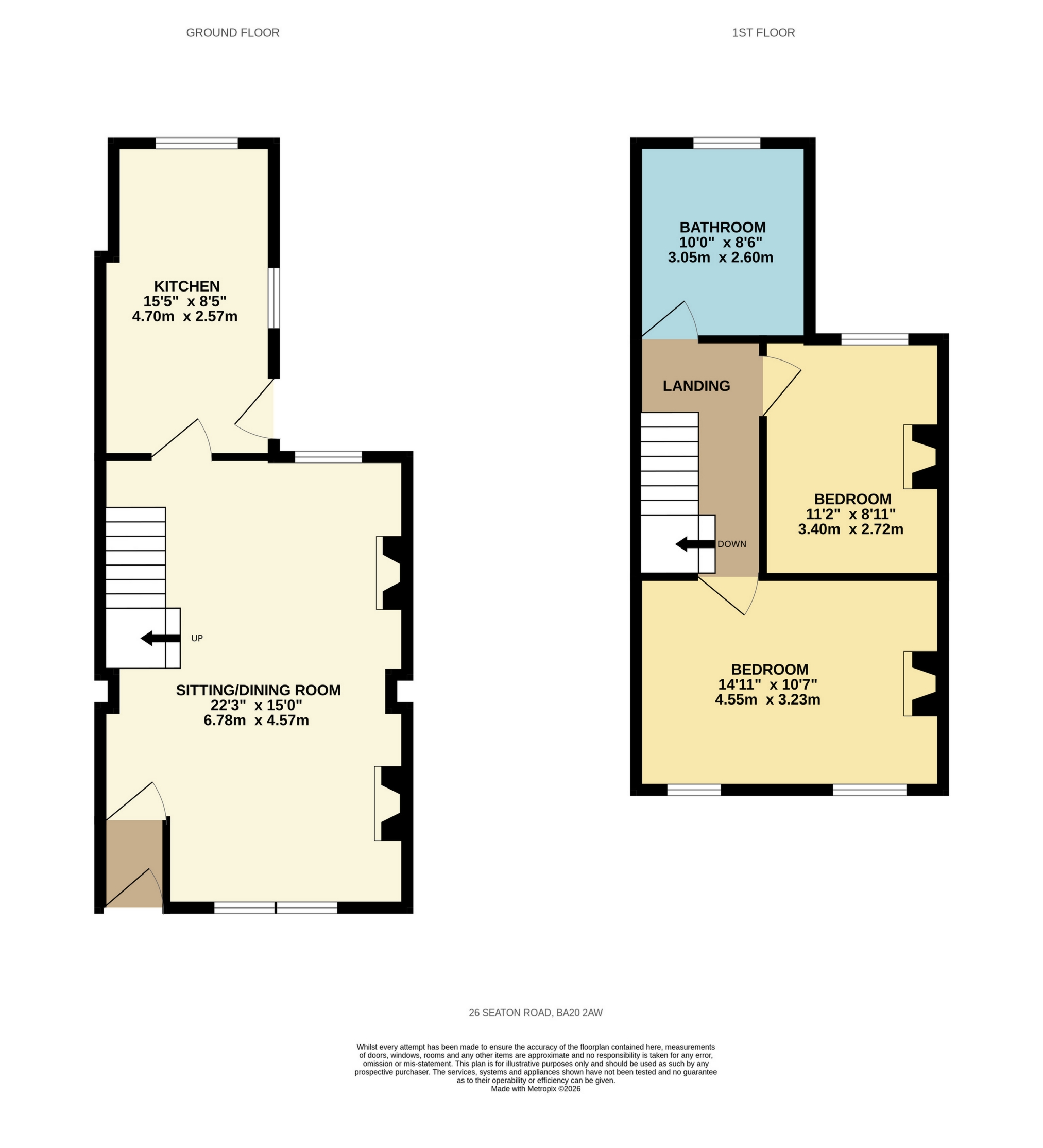 Seaton Road, Yeovil floorplan