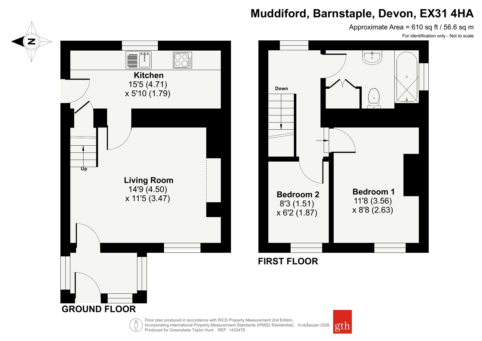 Lunedene,, Muddiford, Devon floorplan