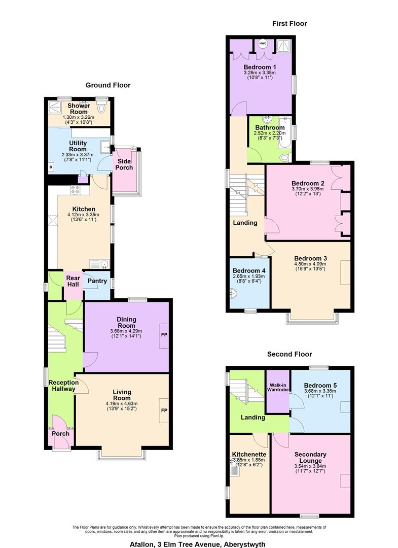 Afallon, 3 Elm Tree Avenue, Aberystwyth floorplan