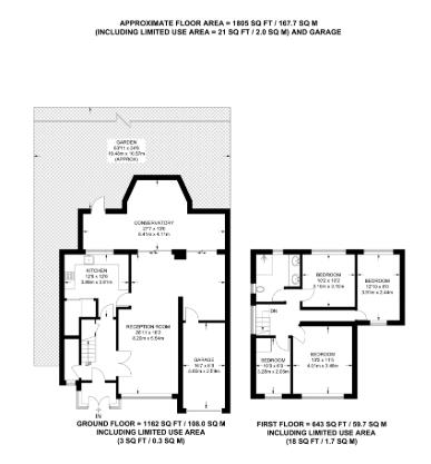 84, Dalkeith Grove, Stanmore floorplan