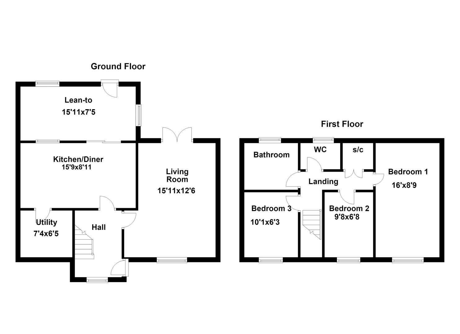 23, Scotter Walk, Corby floorplan