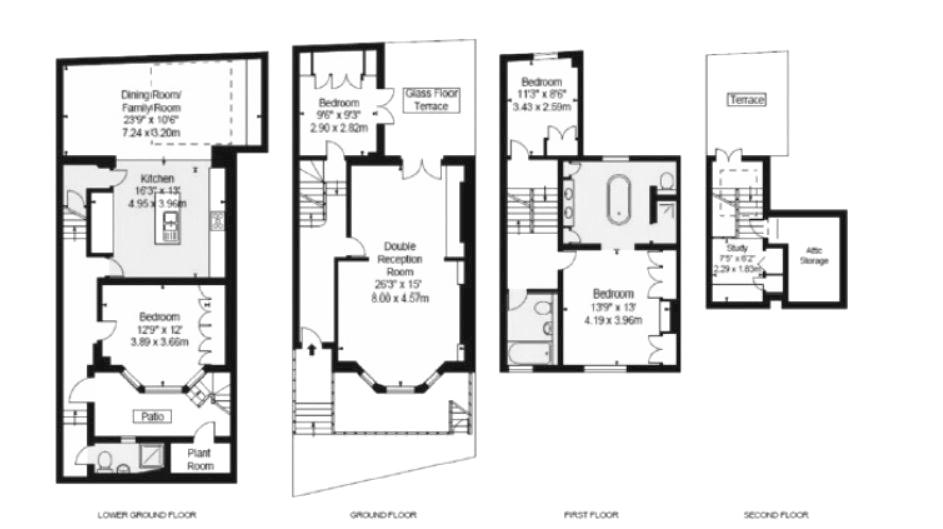 Gloucester Road, London SW7, 4 bedroom terraced house for sale