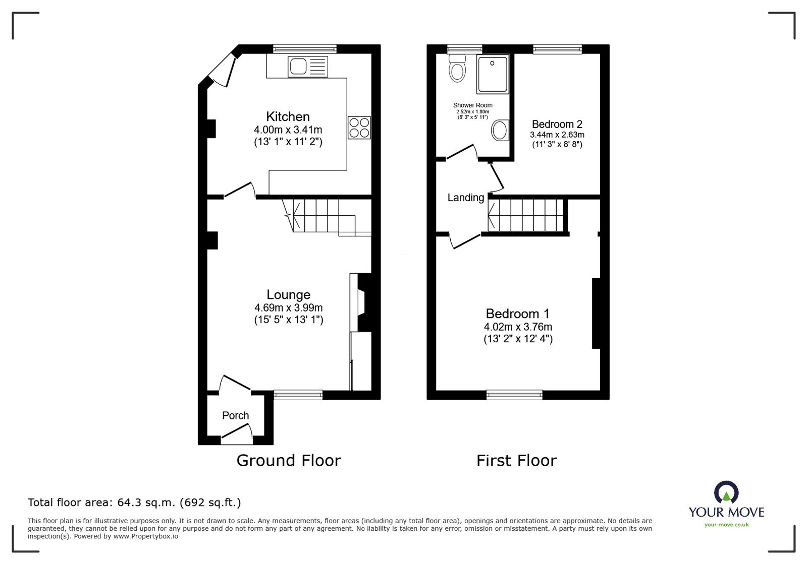 68B, Bosworth Road, Swadlincote floorplan