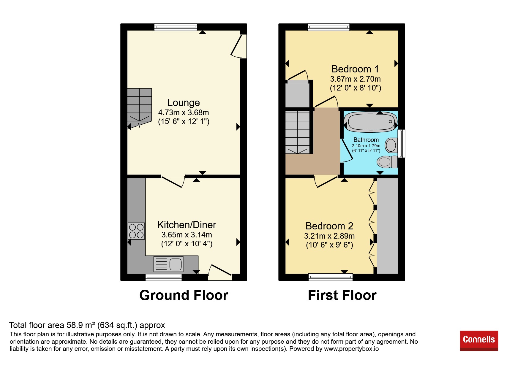 1, Penny Royal Close, Dudley floorplan