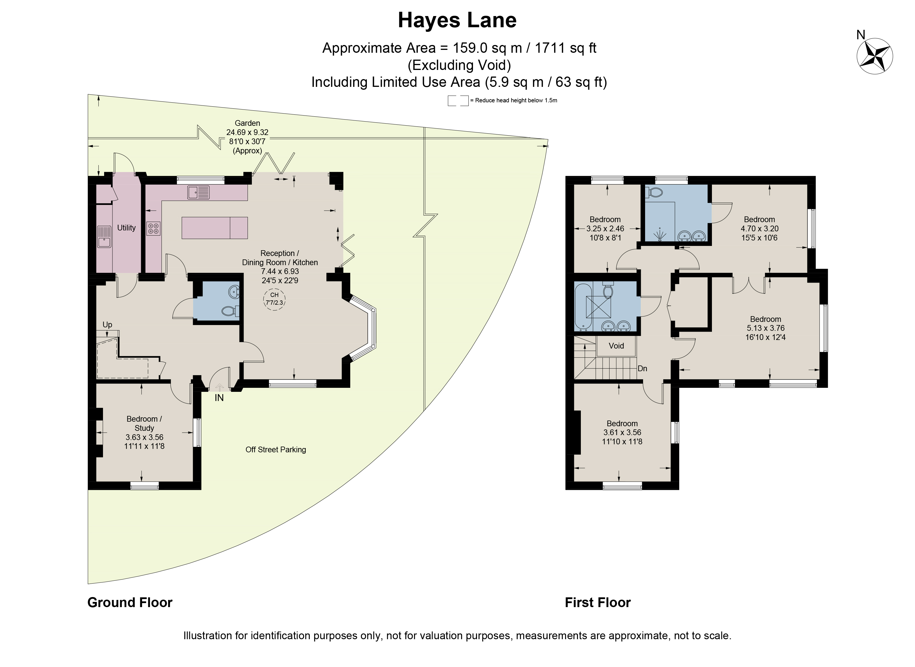 93, Hayes Lane, Beckenham floorplan