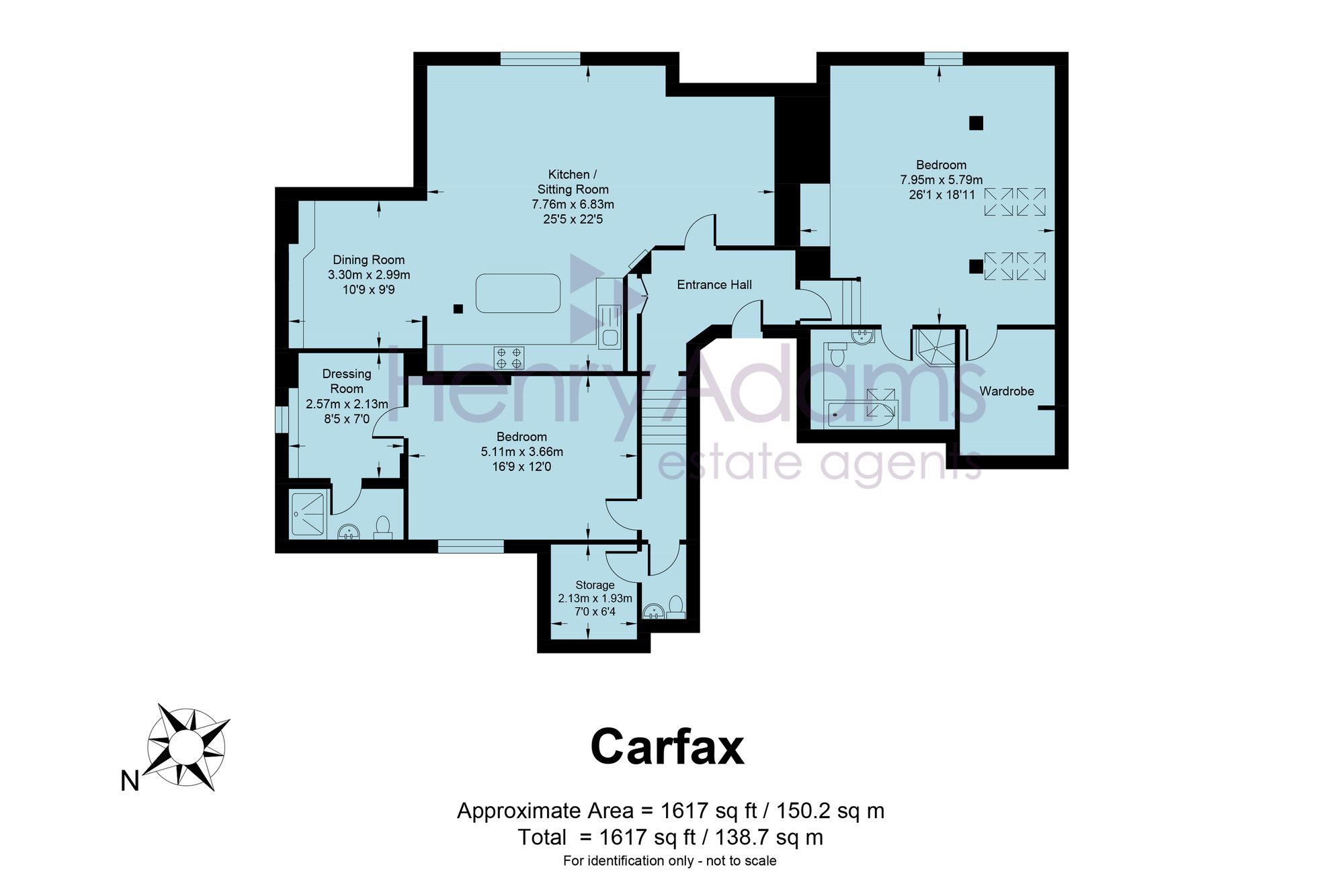 Flat 5, 49 Carfax, Horsham floorplan