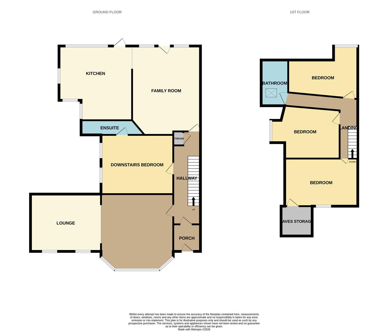 50, Aldermans Hill, Hockley floorplan