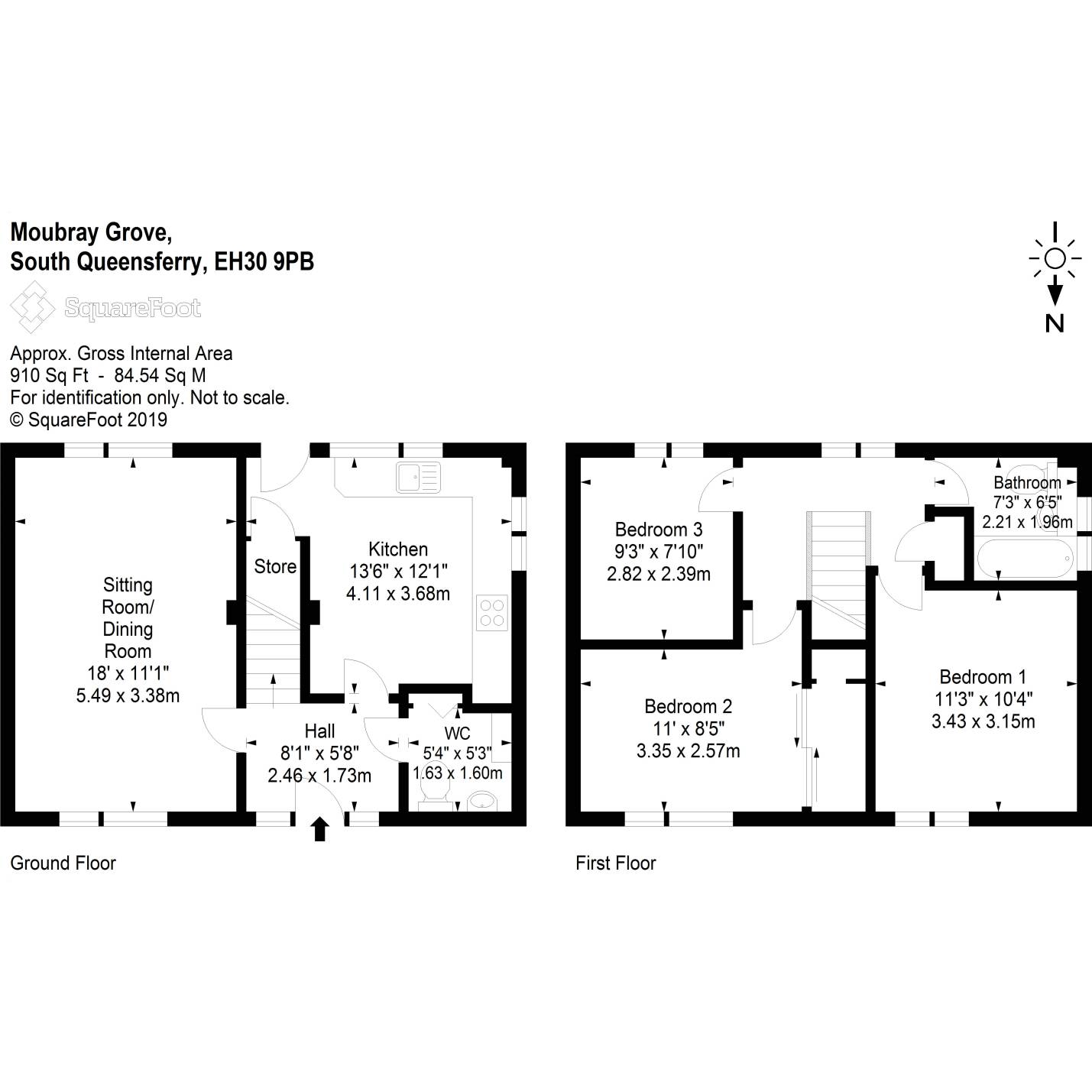 3 Bedrooms End terrace house for sale in 35 Moubray Grove, South Queensferry EH30