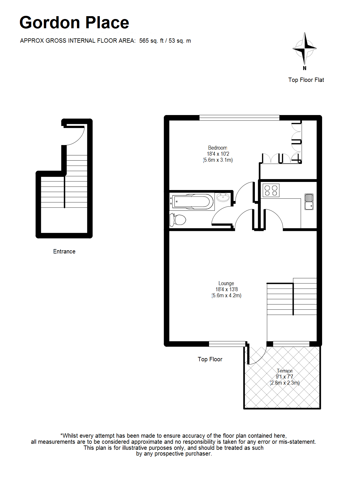 1 Bedrooms Flat to rent in Gordon Place, Kensington W8