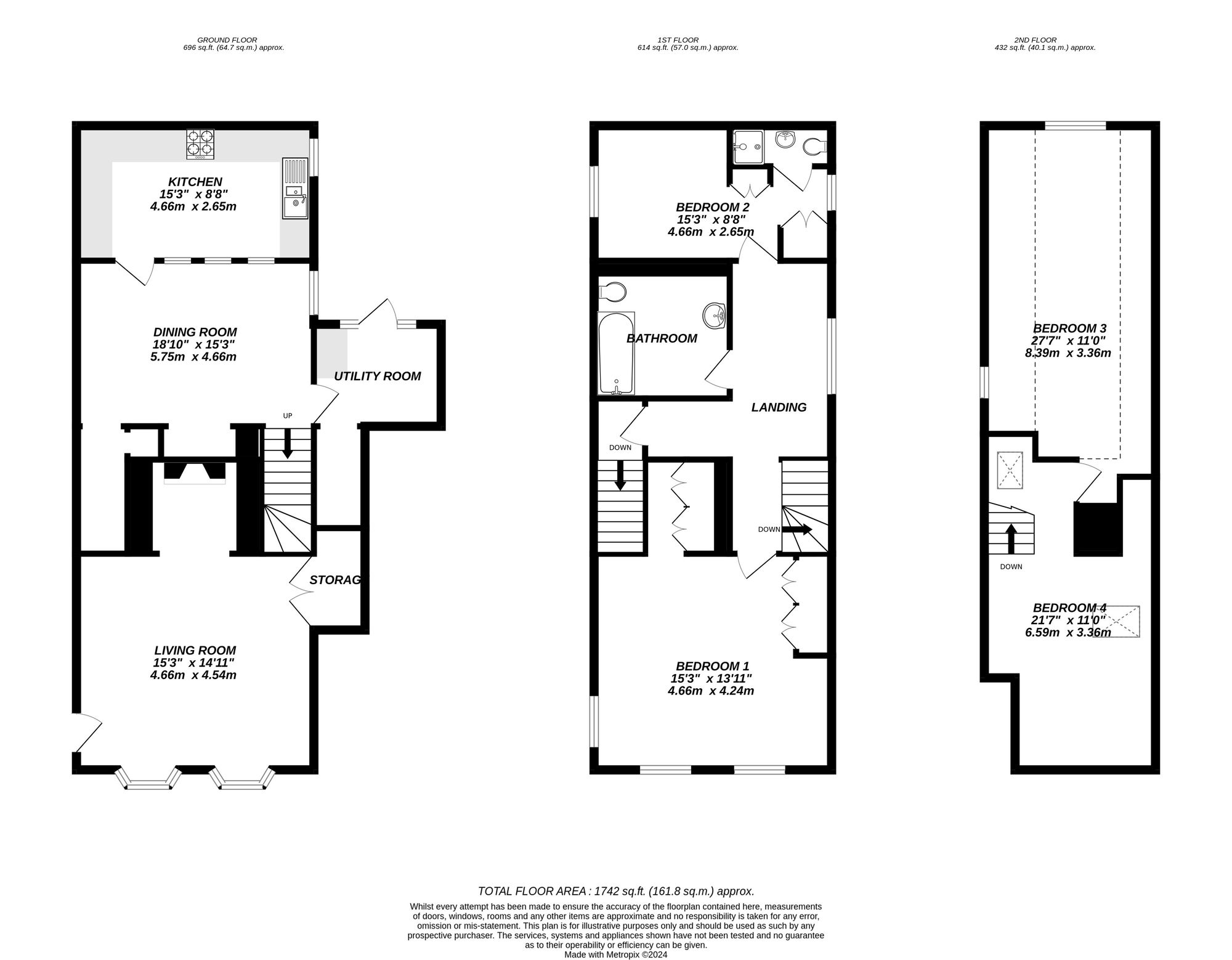 Old Mill Cottage Willow Avenue, Uxbridge floorplan