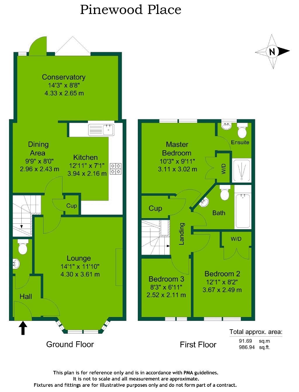 Pinewood Place, Dartford DA2, 3 bedroom terraced house to rent