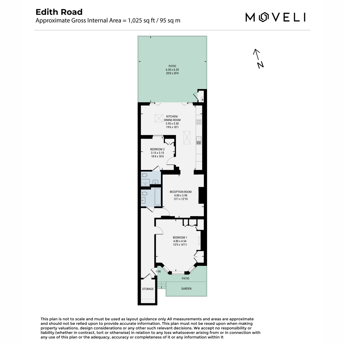 91A, Edith Road, London floorplan