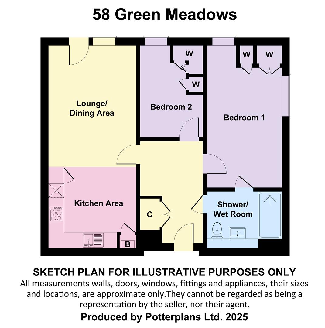 58 Green Meadows, Colwell Road, Freshwater floorplan