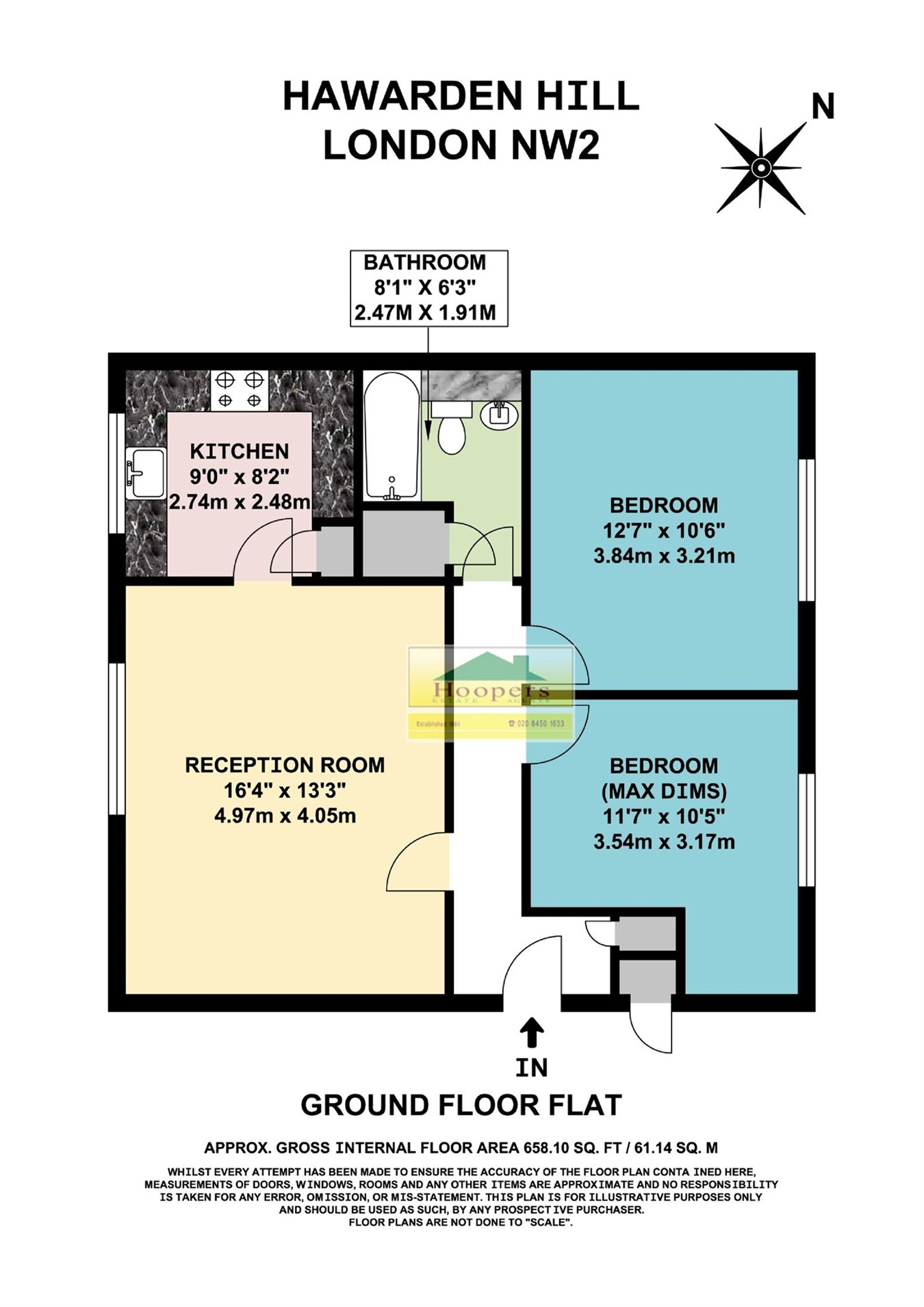 Hawarden Hill, London NW2, 2 bedroom flat for sale 61757123