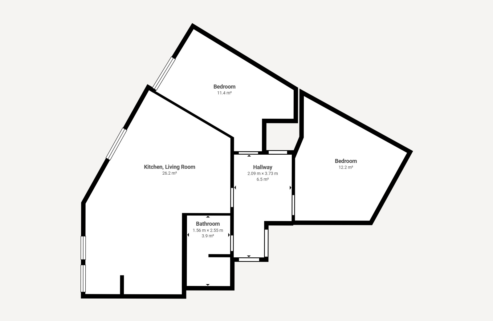 F/6, 9, Clarendon Place, Glasgow City floorplan