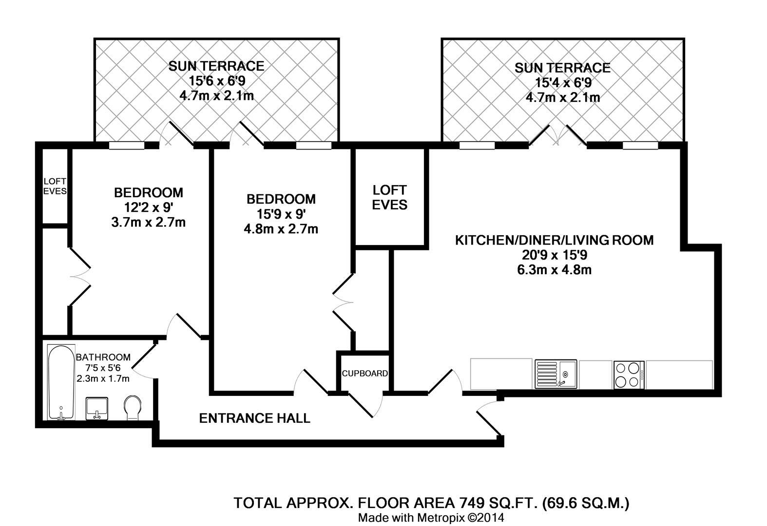 2 Bedrooms Flat for sale in High Street, Hampton Hill, Hampton TW12