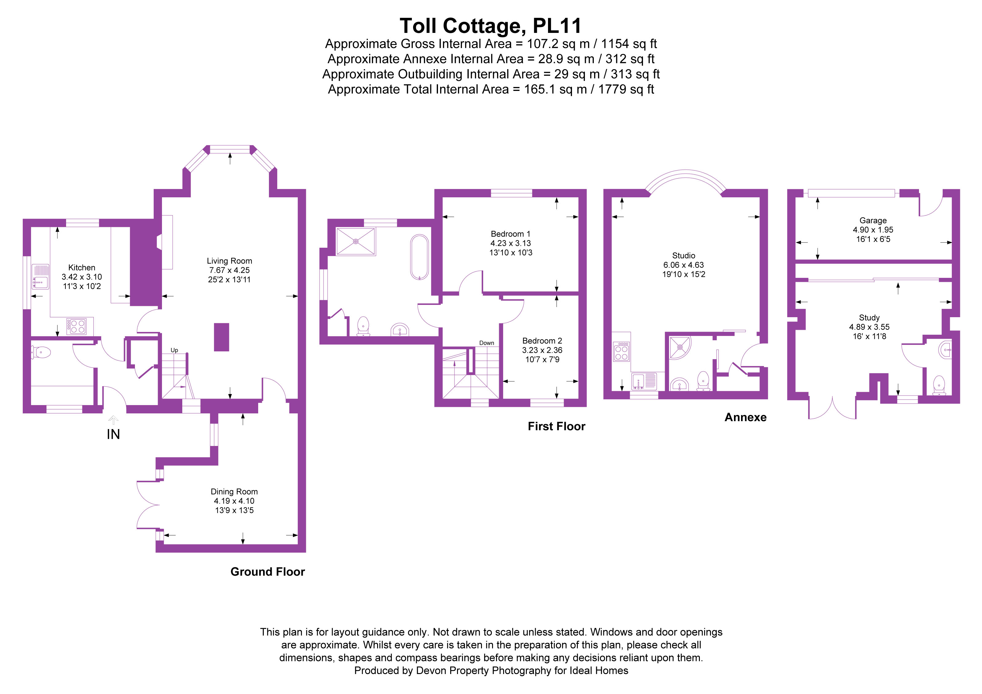Toll Cottage,, Sheviock, Corwall floorplan