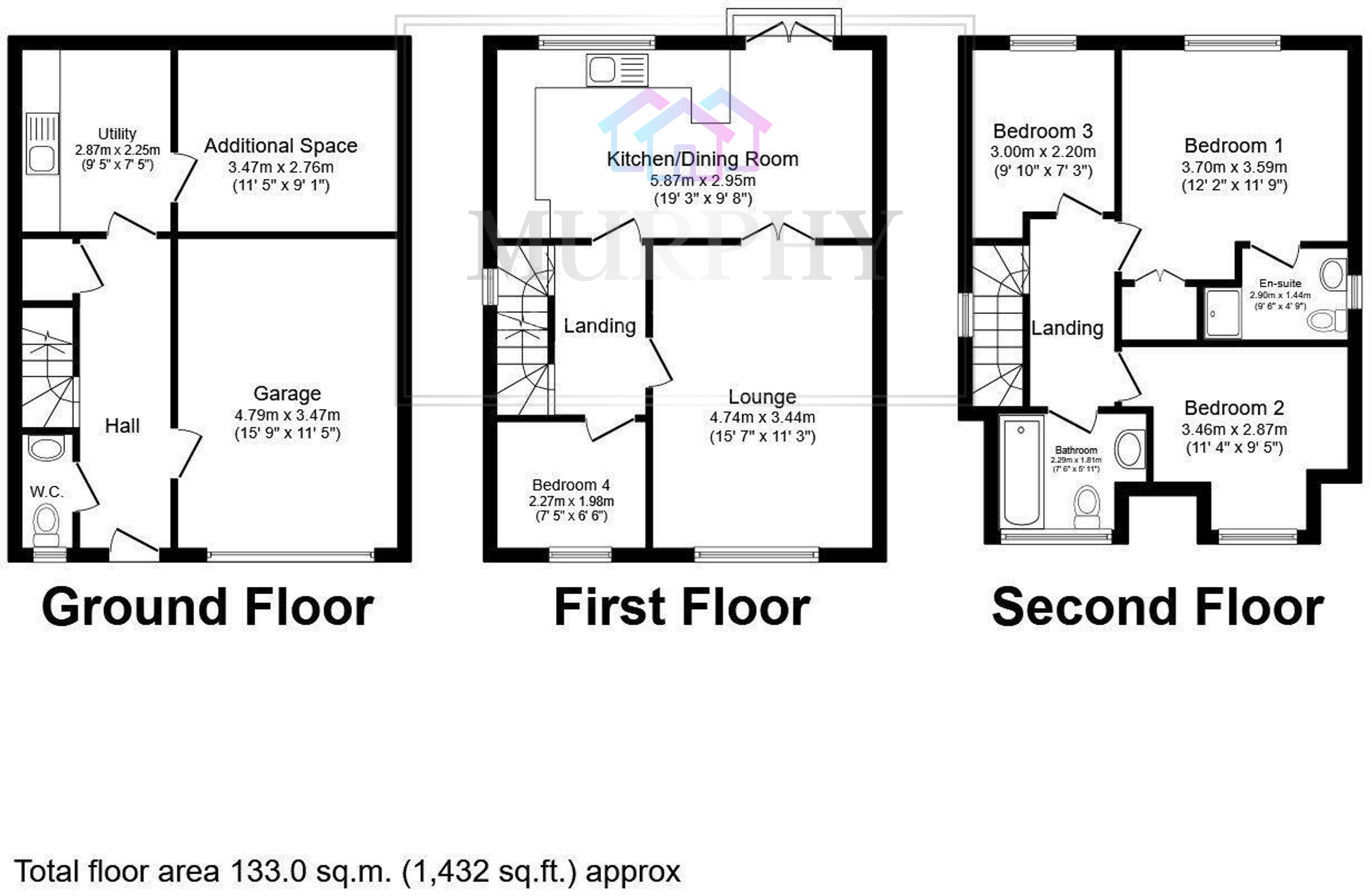 1 Orchard Hill, Castleford floorplan