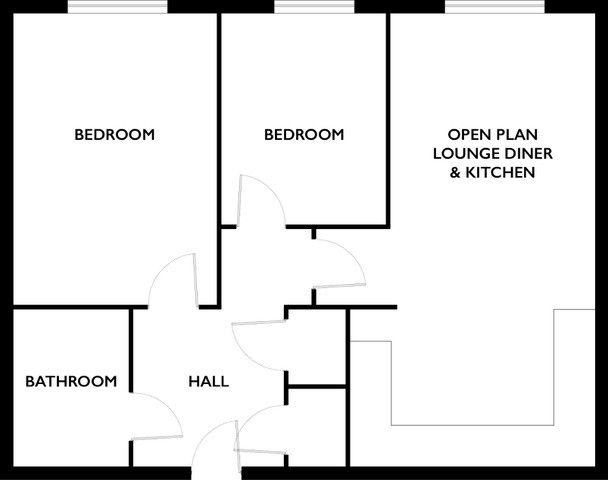 99,Flat 8 Compass Court, Welby Road, Birmingham floorplan