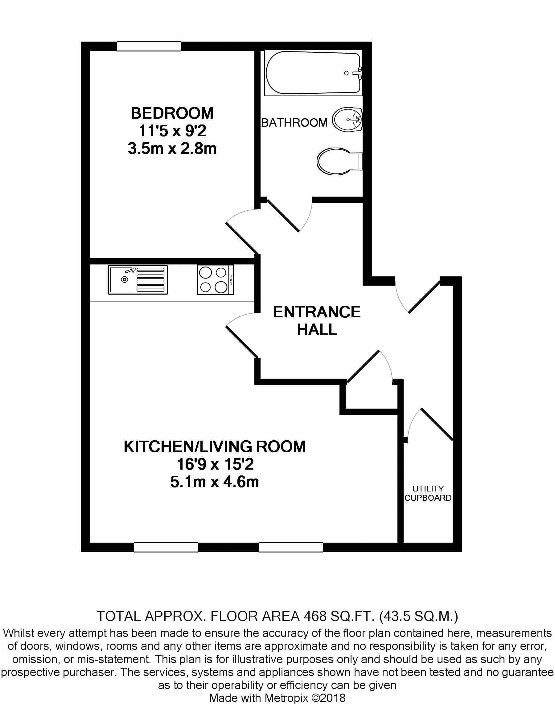 1 Bedrooms Flat to rent in Longley Road, Chichester PO19