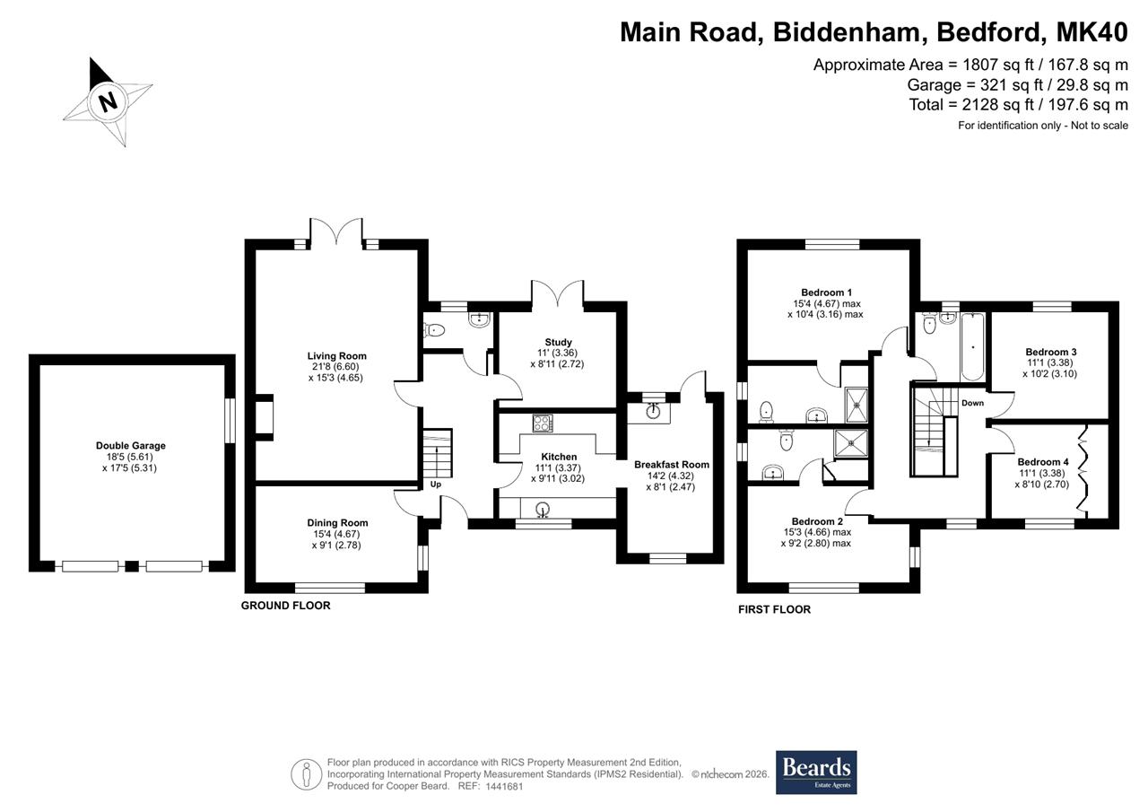 The Stables, 56, Main Road, Biddenham floorplan
