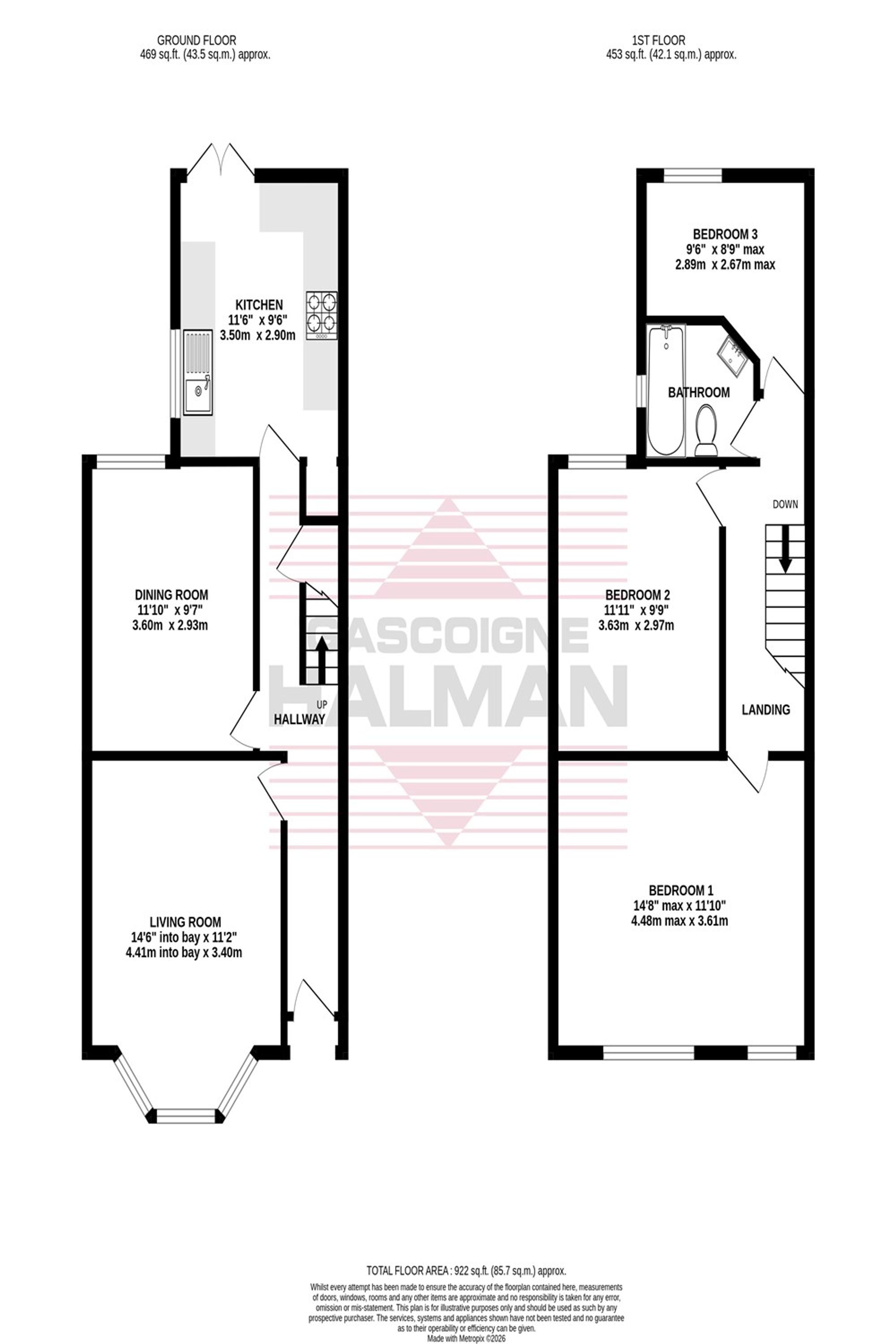 24 Hall Street, Cheadle floorplan