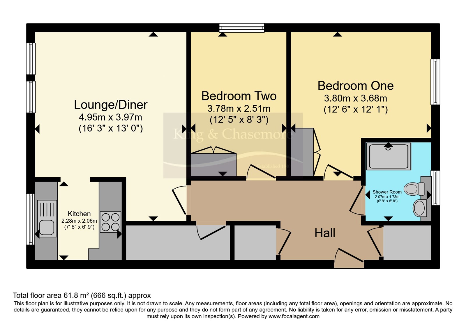 Flat 15, Claremont Court,, Campbell Road, West Sussex floorplan