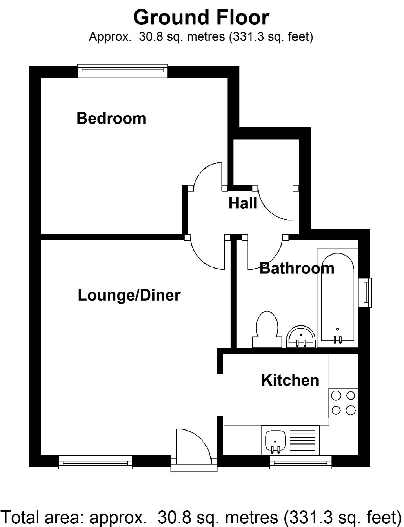 1 Bedrooms Maisonette to rent in Grace Avenue, Oldbrook, Milton Keynes MK6