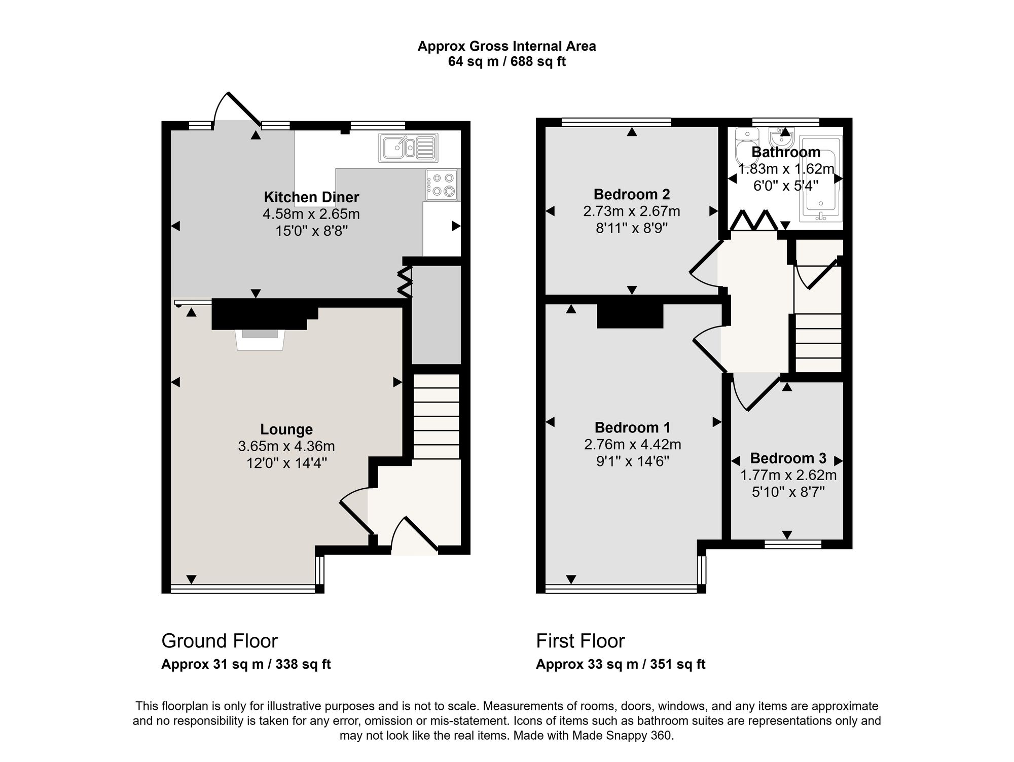 33 Harewood Road, Manchester floorplan