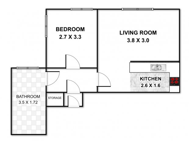 1 Bedrooms Flat to rent in Dyke Road, Brighton BN1