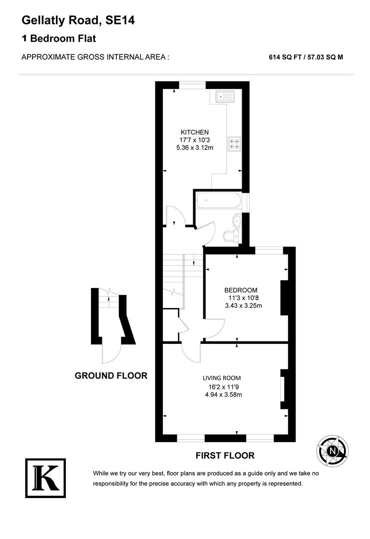 Upper Flat 30, Gellatly Road, London floorplan