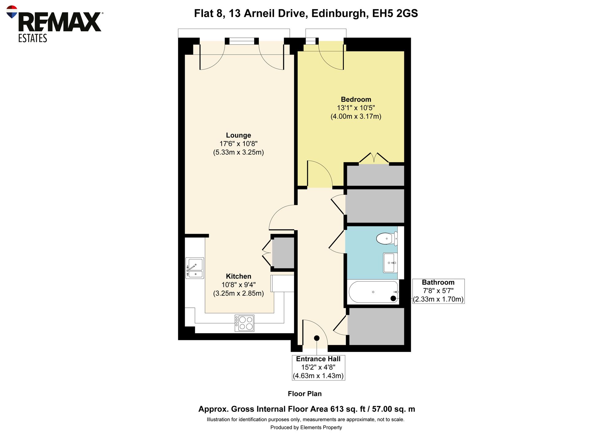 Flat 8, 13 Arneil Drive, Edinburgh floorplan
