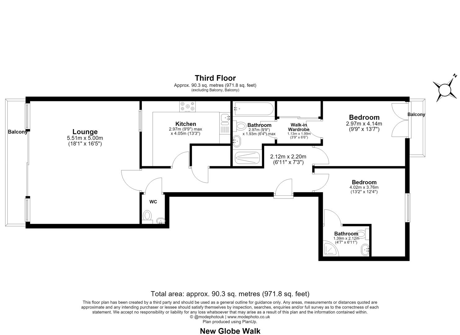 Apartment 25, Benbow House, 24 New Globe Walk floorplan