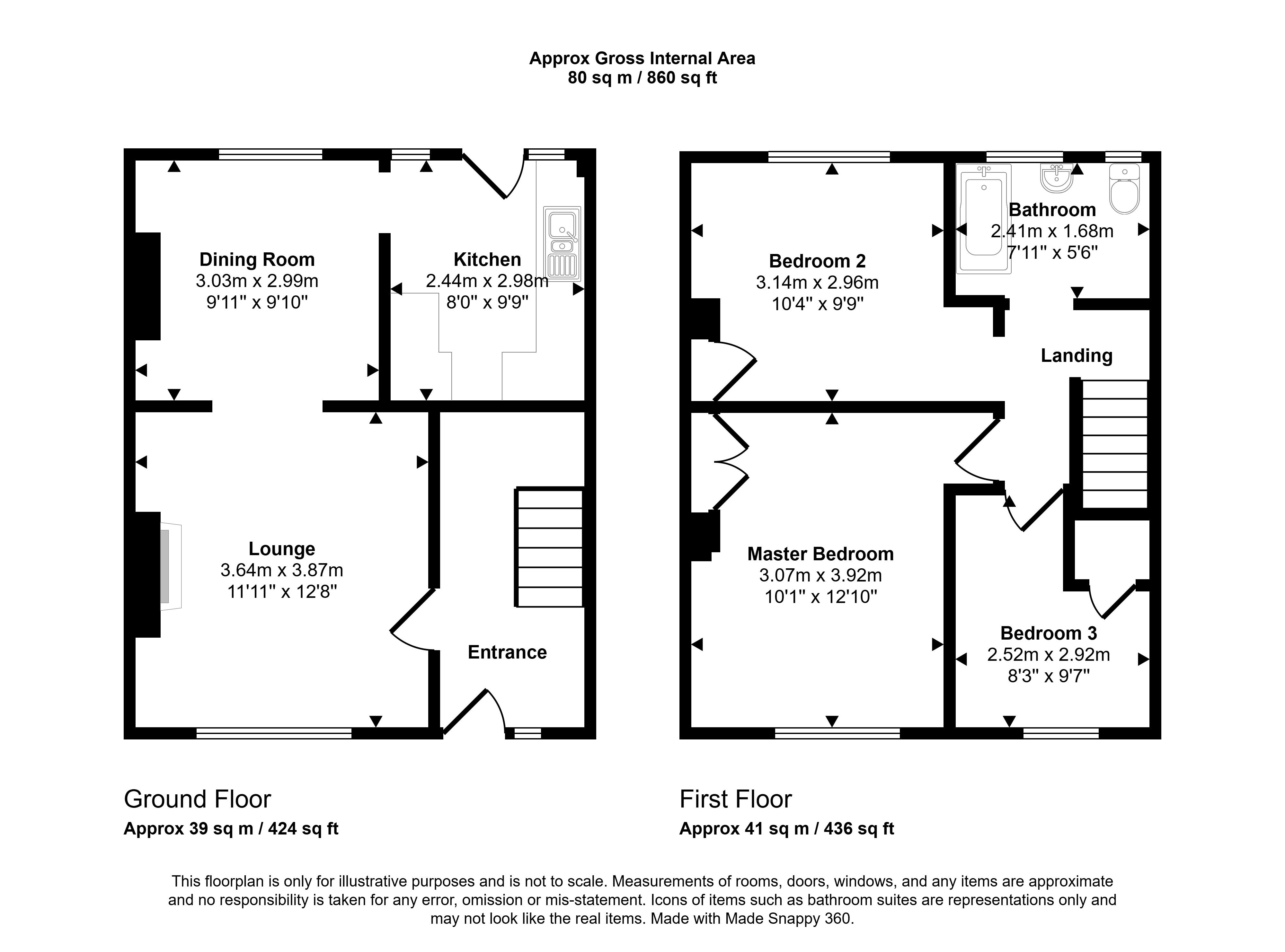 6, Cotswold Terrace, Stanley floorplan