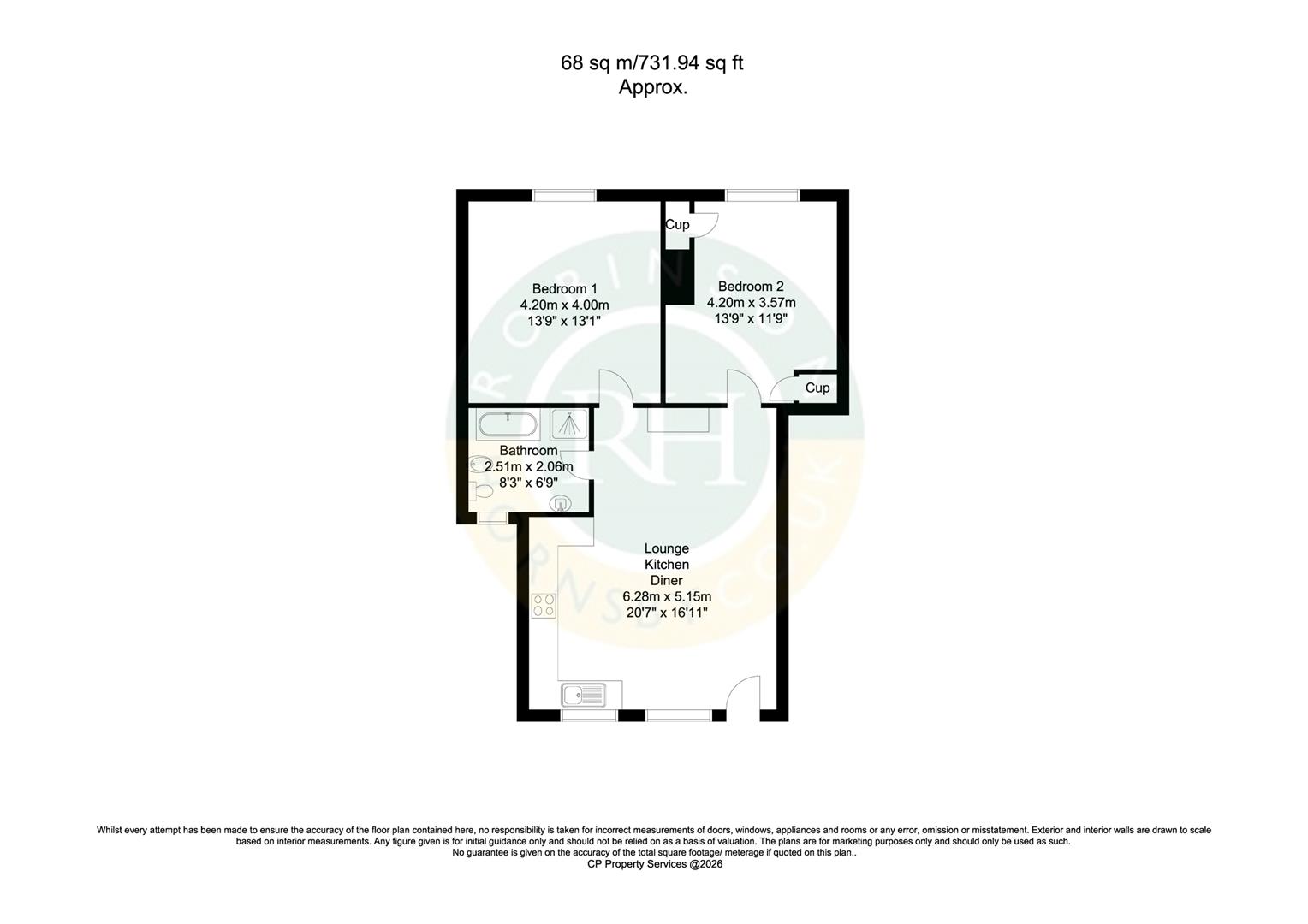 5A, Castlegate, Doncaster floorplan