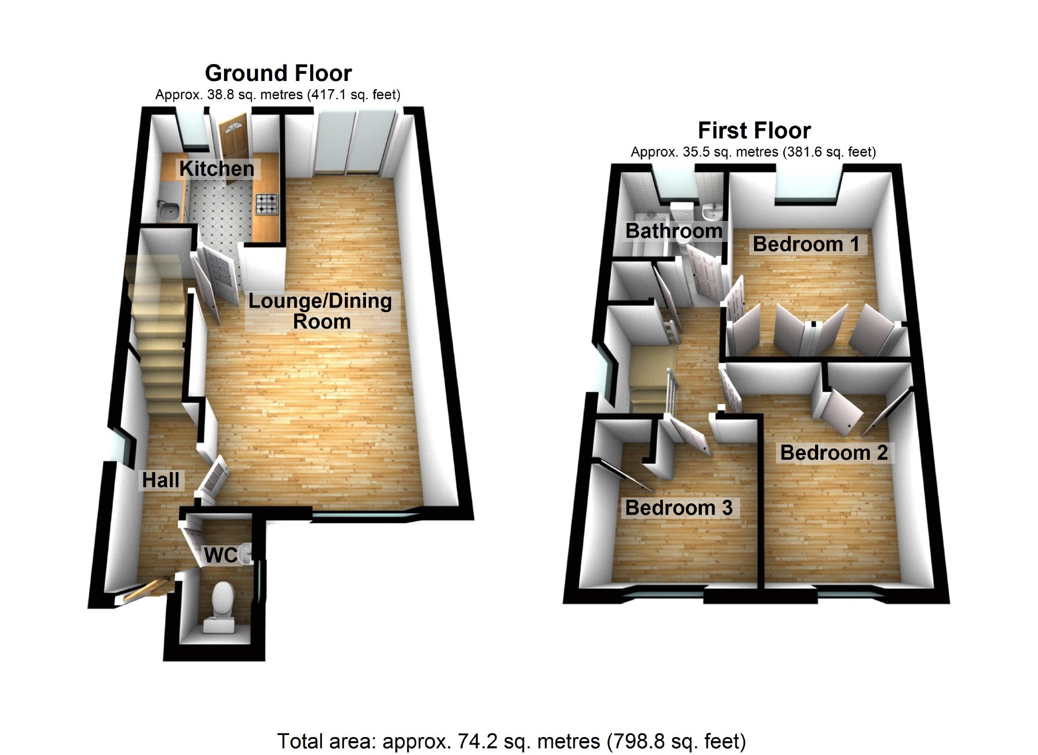 3 Bedrooms Detached house for sale in Hayfield, Chells Manor, Stevenage, Herts SG2