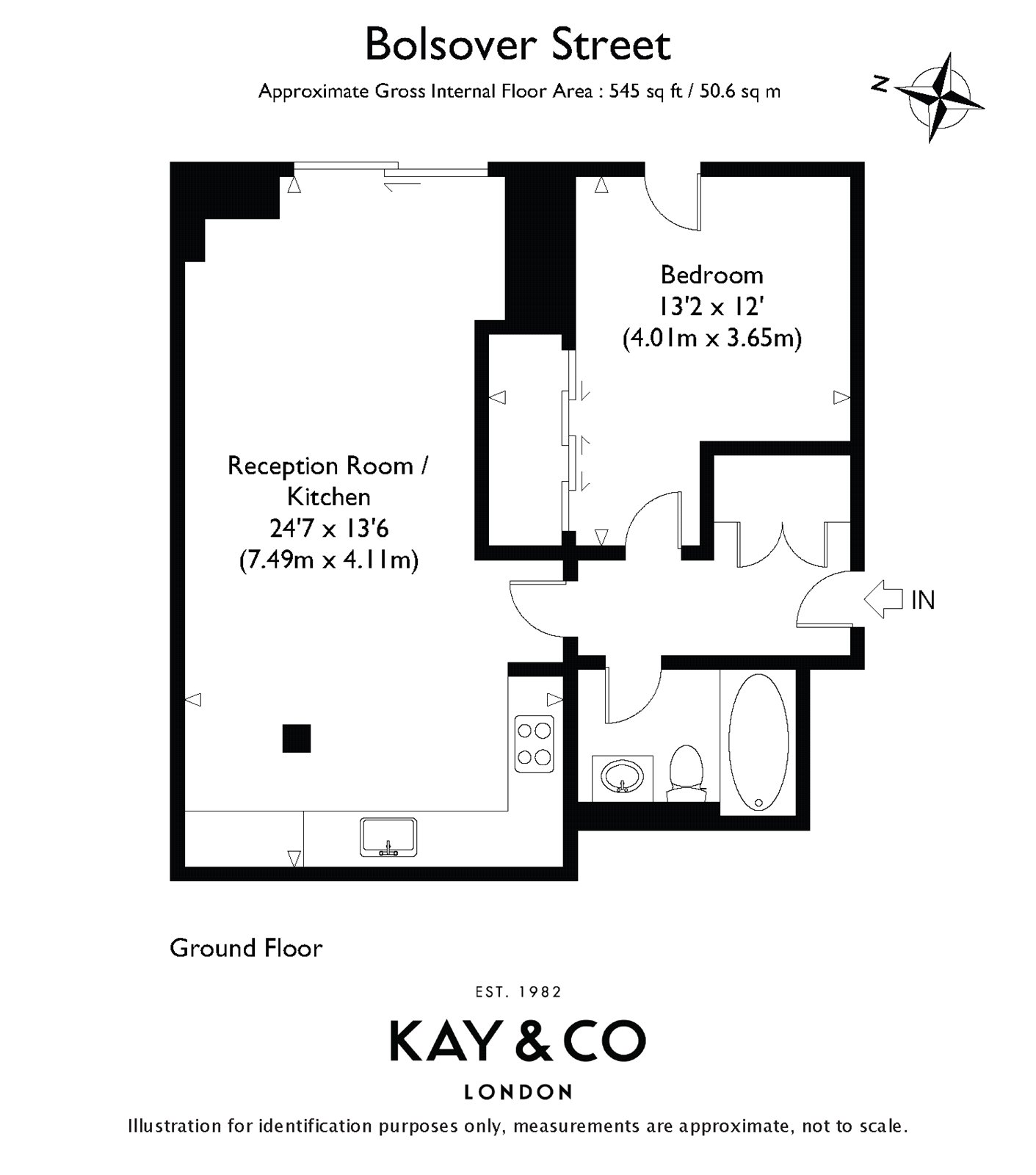 1 Bedrooms Flat to rent in Bolsover Street, London W1W