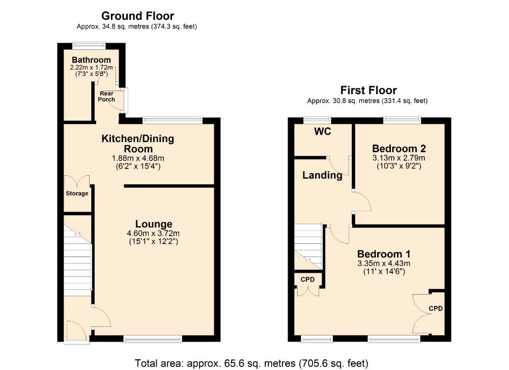 2 Bedrooms Terraced house for sale in West Ridge, Kingsthorpe, Northampton NN2