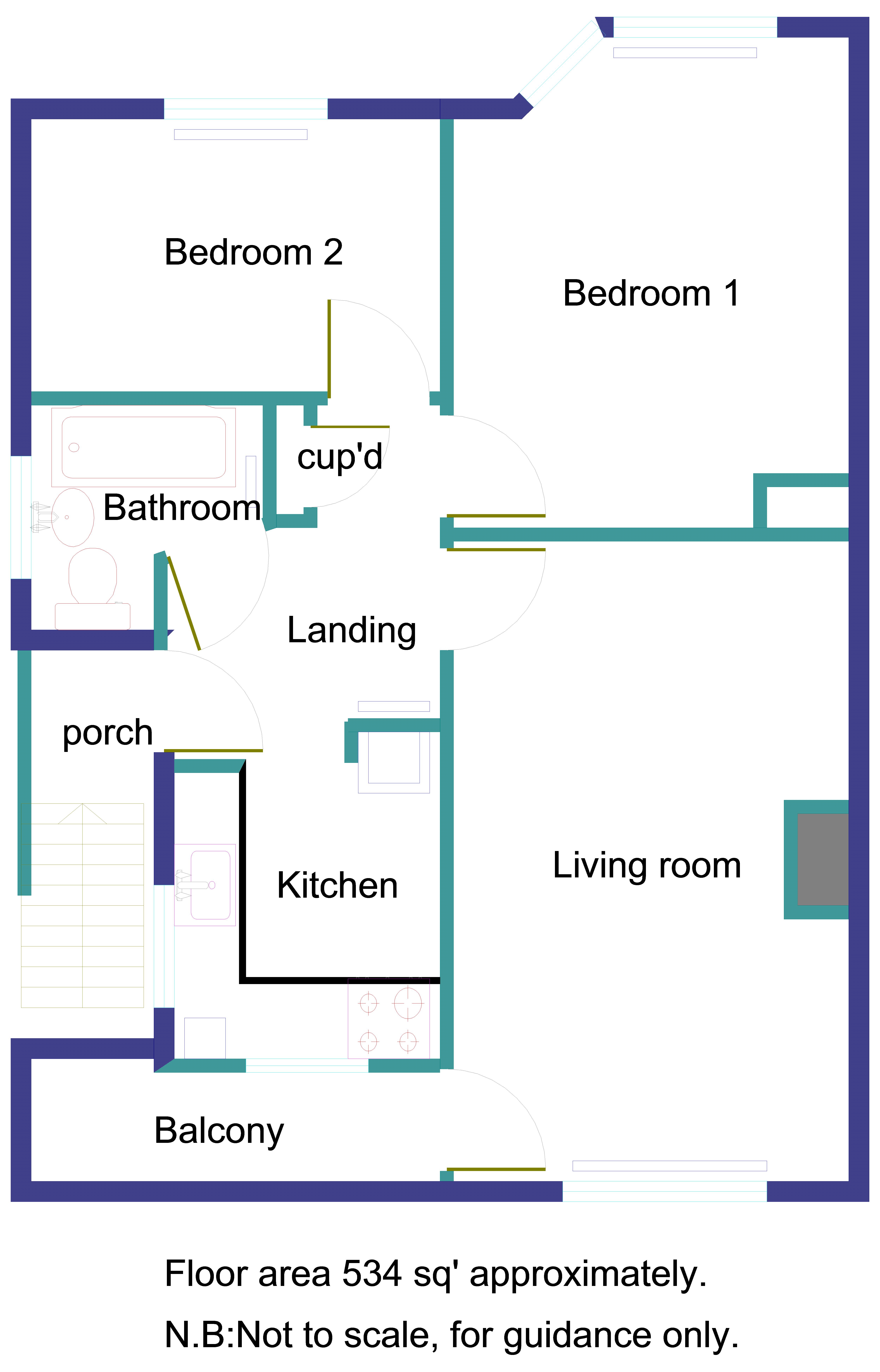 19a, Wordsworth Road, Maidstone floorplan