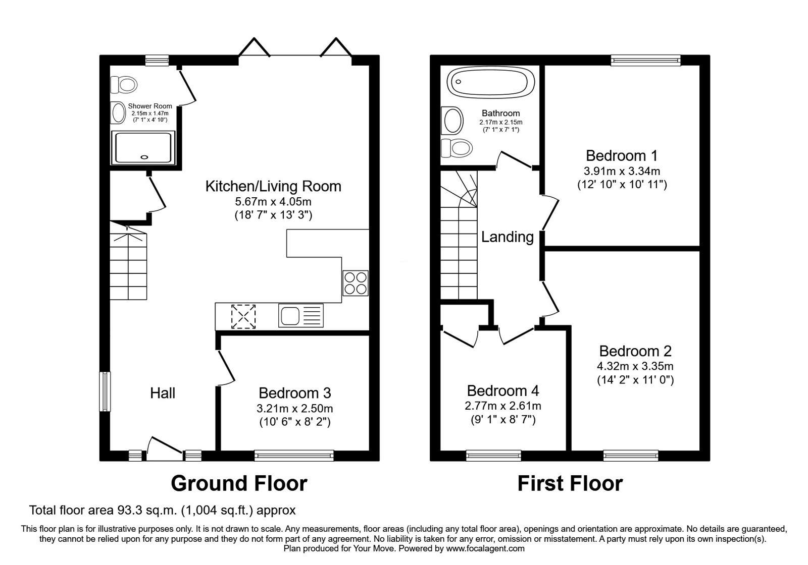 3, The Worth, Portslade floorplan