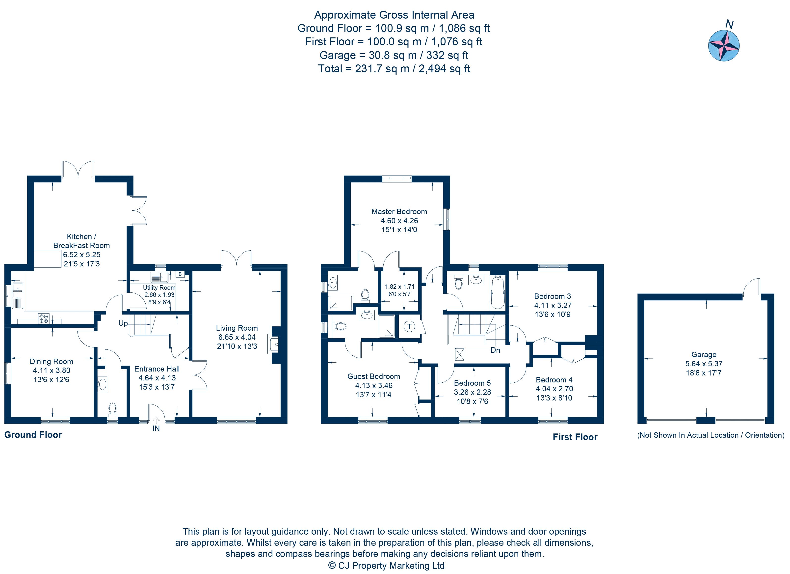 Faringdon Road, Southmoor, Abingdon OX13, 5 bedroom detached house for