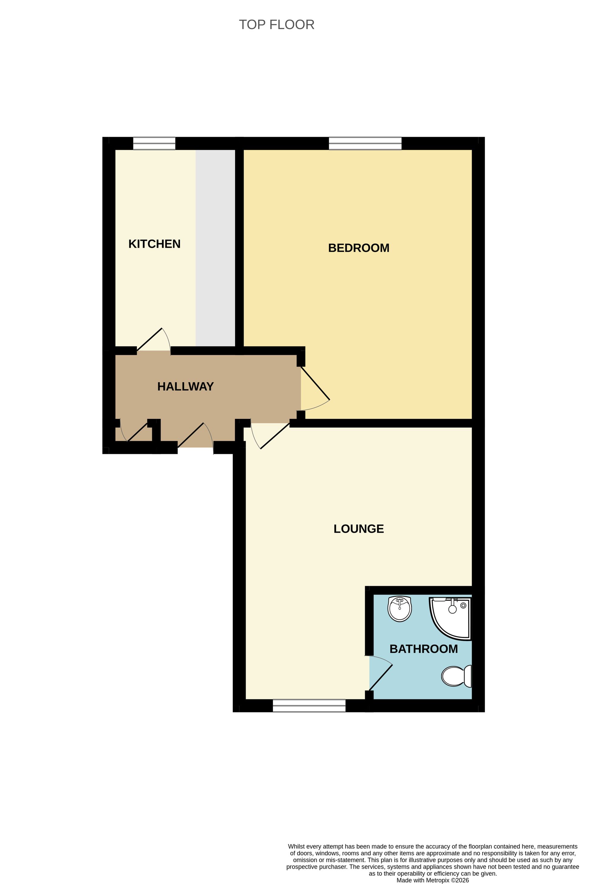 Flat 2, Rear Of 30 Falsgrave Road, Scarborough floorplan