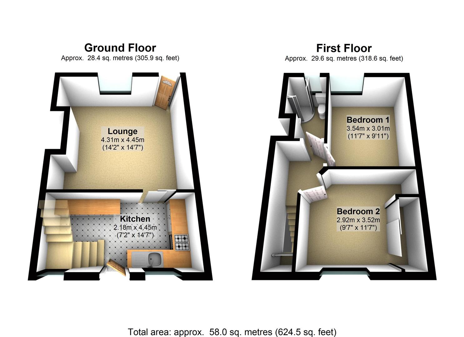 2 Bedrooms Terraced house for sale in Lime Tree Avenue, Elland HX5